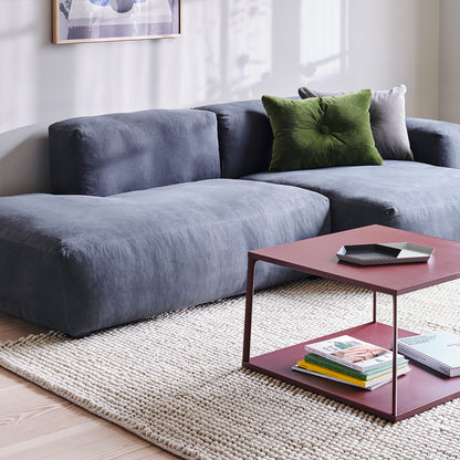 Mags Soft 2.5 Seater Sofa (Low Armrest) by HAY / Combination 3 in Linara 198 Blueberry