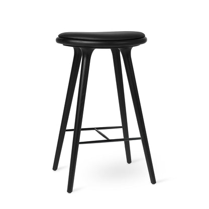 Stool by Mater - Bar Stool (H 74cm) / Black Stained Oak