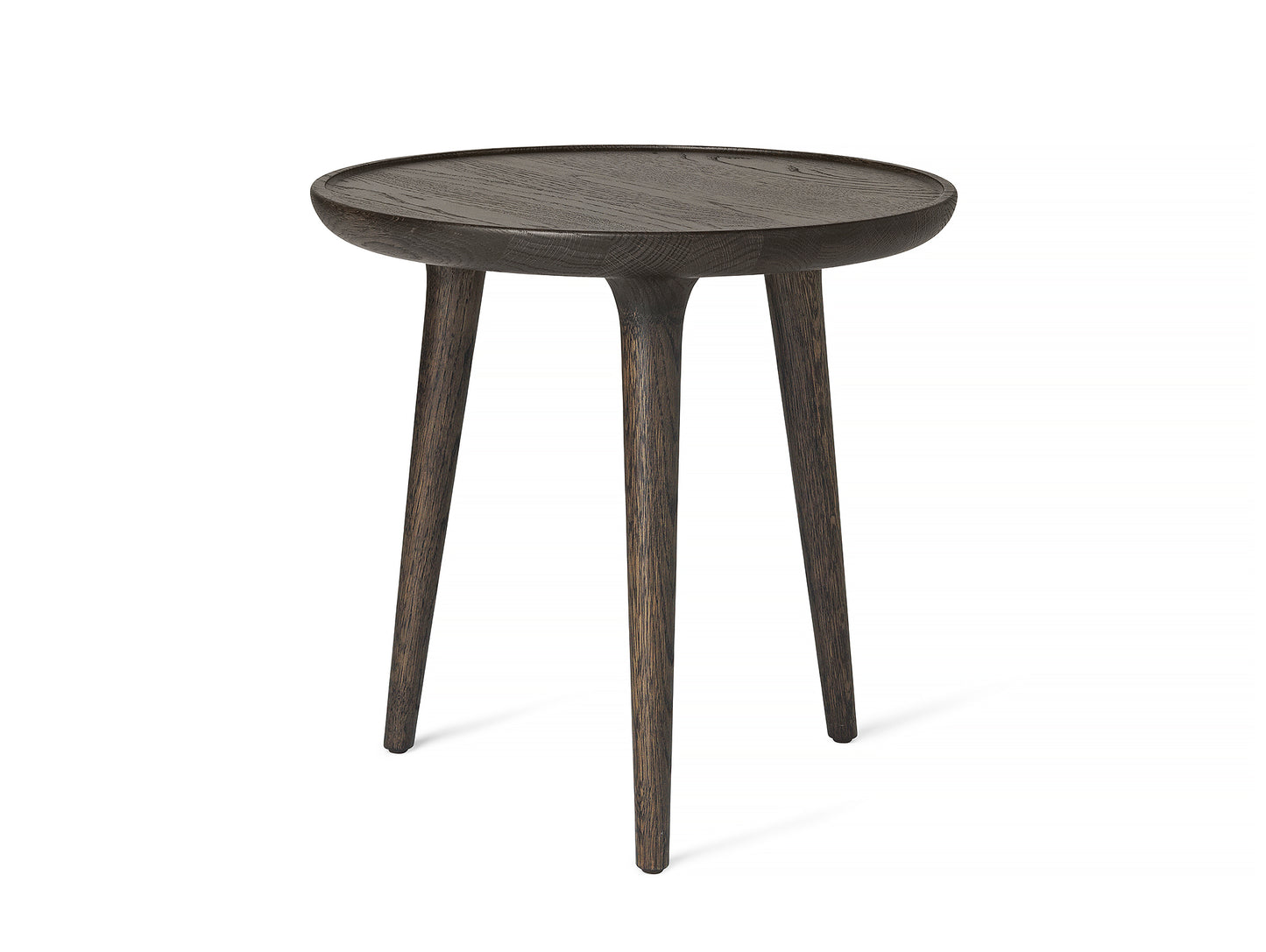Accent Side Table by Mater - Small (D 45cm / H 42cm) / Sirka Grey Stained Lacquered Oak