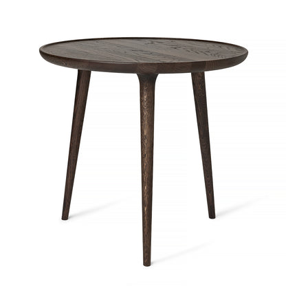 Accent Side Table by Mater - Large (Diameter: 60 cm / Height: 55 cm) / Sirka Grey Stained Lacquered Oak