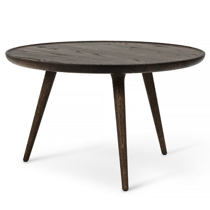 Accent Side Table by Mater - X-Large (Diameter: 70 cm / Height: 42 cm) / Sirka Grey Stained Lacquered Oak