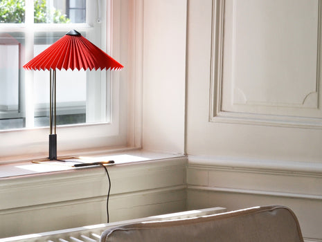 Matin Table Lamp by HAY - Small, Bright Red