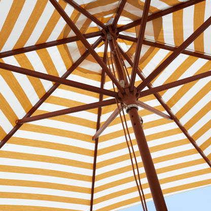 Golden Yellow Messina Striped Umbrella by Skagerak