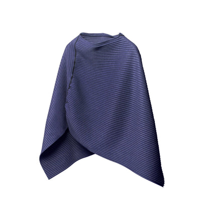 Midnight Blue Pleece Short Poncho by Design House Stockholm