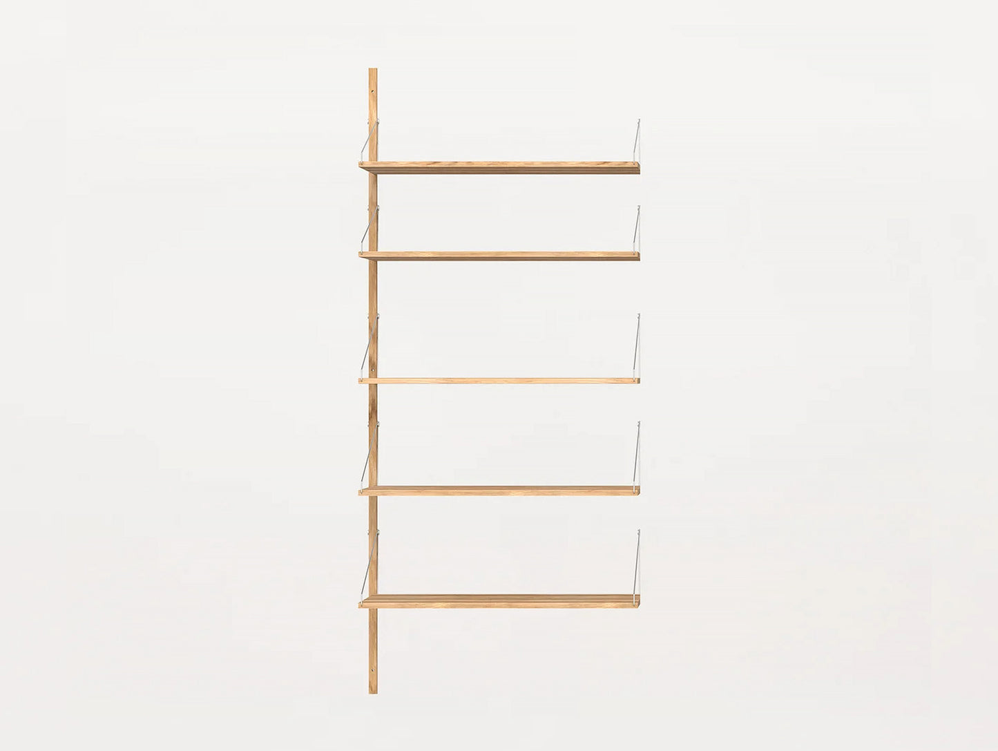 Shelf Library H1852 W80 Add-on in Natural Oiled Oak by Frama