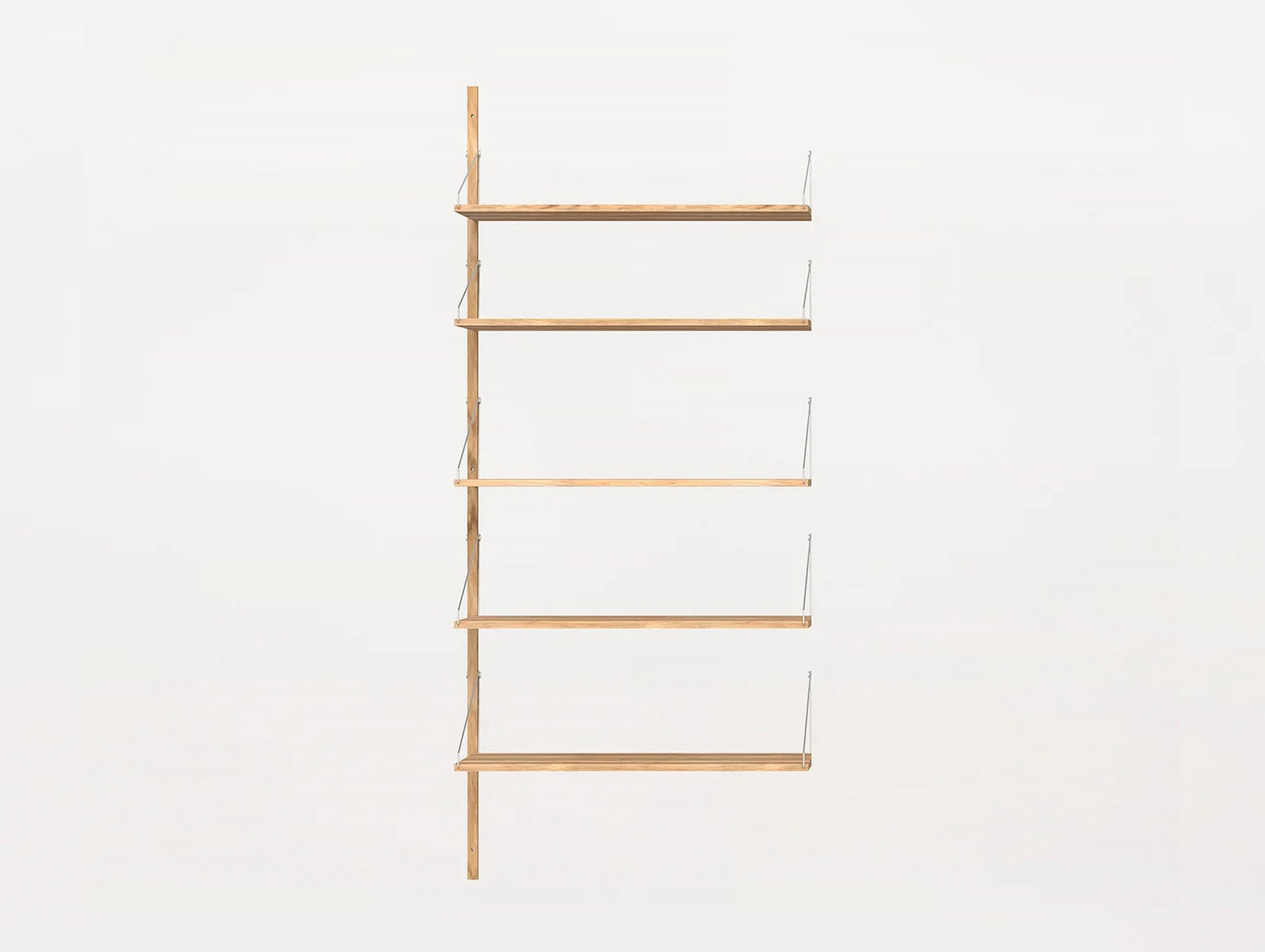 Shelf Library H1852 W80 Add-on in Natural Oiled Oak by Frama