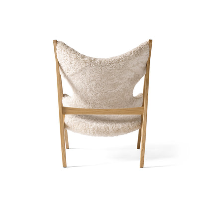 Natural Oak and White Knitting Chair - Sheepskin by Menu