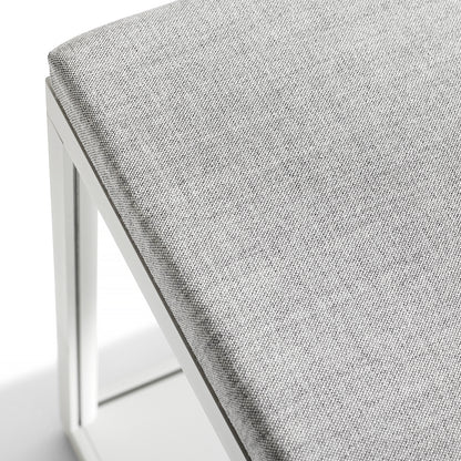 New Order Bench - Combination 100 - Light Grey Frame, Remix 123 Upholstery