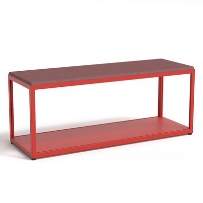 New Order Bench - Combination 100 - Red Frame, Surface 650 Upholstery
