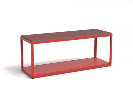 New Order Bench - Combination 100 - Red Frame, Surface 650 Upholstery