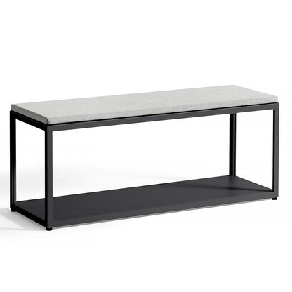 New Order Bench - Combination 100 - Charcoal Frame, Remix 123 Upholstery