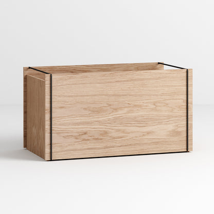 Oak/Black Storage Box by Moebe