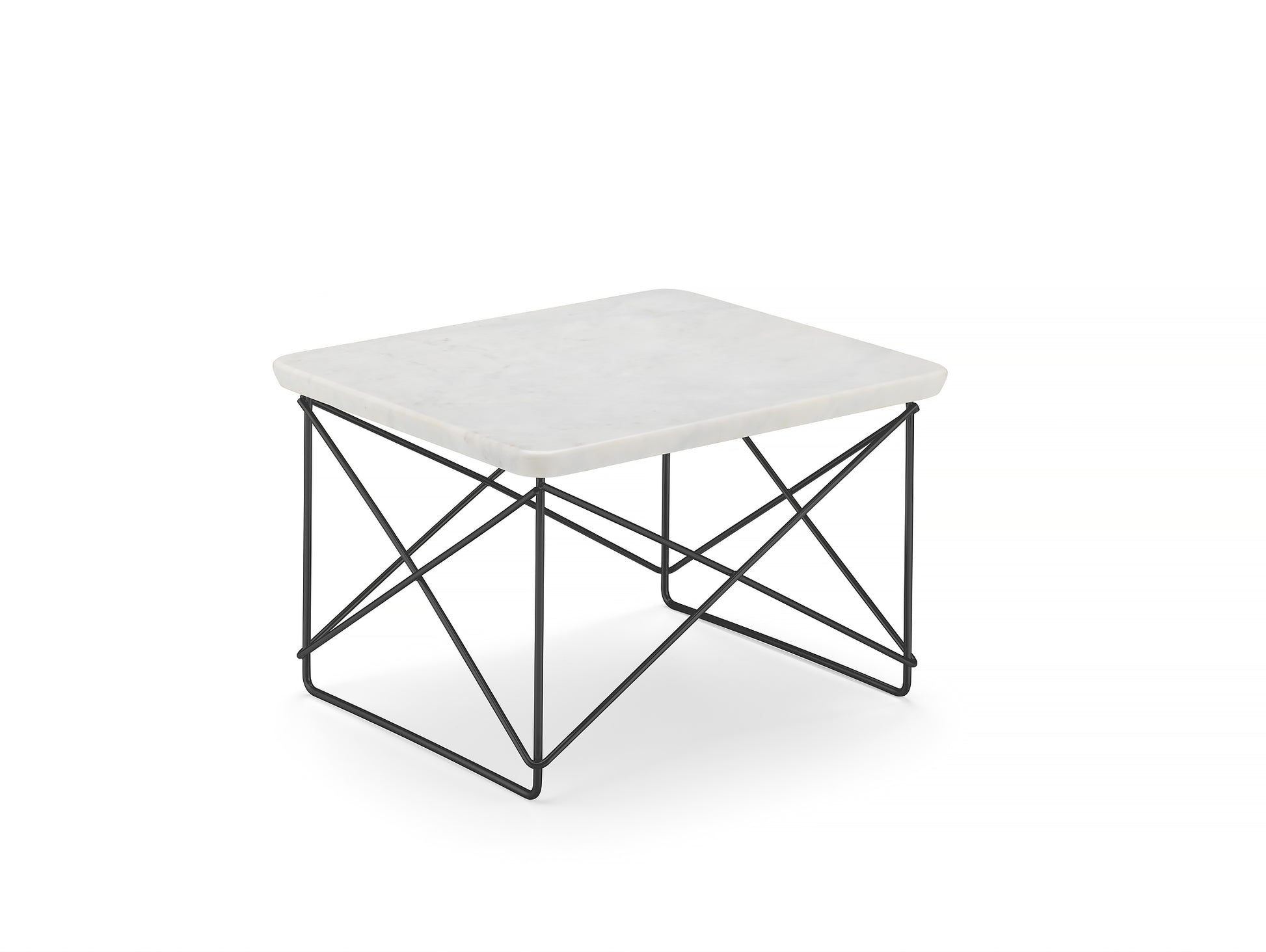 Vitra Eames LTR Occasional Table - Marble / Basic Dark