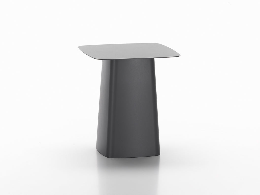 Outdoor metal side store table black