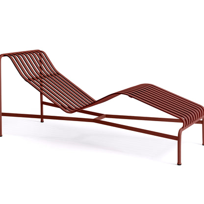 HAY Palissade Chaise Longue in Iron Red