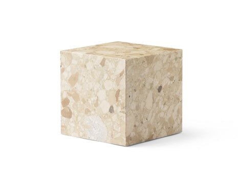 Plinth Cubic - Sand Kunis Breccia Marble - by Menu