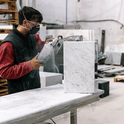 Making the Menu Marble Plinth... In the factory