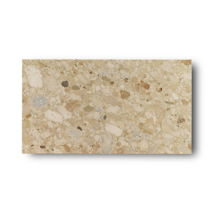 Marble Plinth Grand - Sand Kunis Breccia Marble - by Menu