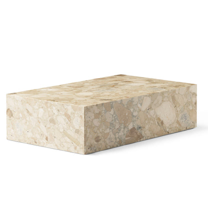 Marble Plinth Low - Sand Kunis Breccia Marble - by Menu