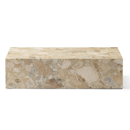 Marble Plinth Low - Sand Kunis Breccia Marble - by Menu