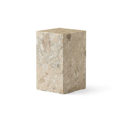 Plinth Tall - Sand Kunis Breccia Marble - Menu