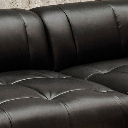 Quilton Sofa - Combination 27 by HAY / Combintion 27 / Black Sense Leather