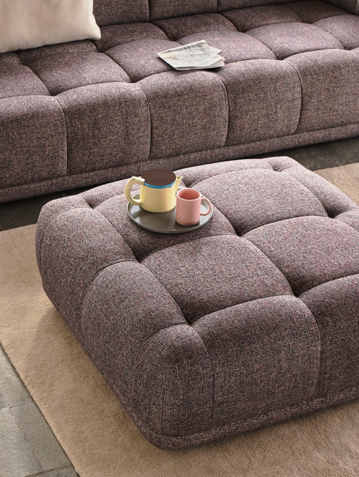 Quilton 3-Seater Sofa in Swarm by HAY