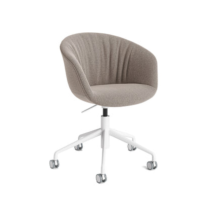 About A Chair AAC 53 Soft by HAY - Re-wool 628 / White Powder Coated Aluminium