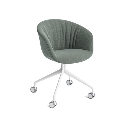 About A Chair AAC 25 Soft by HAY - Re-wool 868 / White Powder Coated Aluminium
