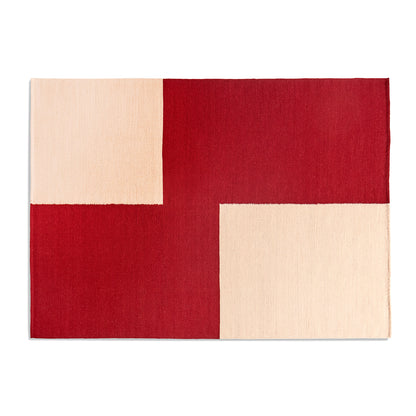 170 x 240 cm / Red Offset / Ethan Cook Flat Works Rug by HAY