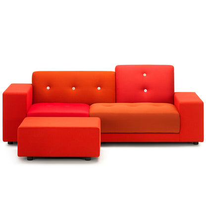 Red Polder Ottoman by Vitra