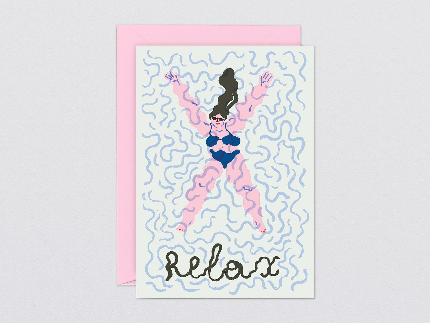 'Relax' Art Card by Wrap Stationery