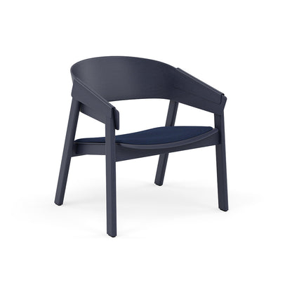 Cover Lounge Chair Upholstered by Muuto - Midnight Blue Oak / Remix 773