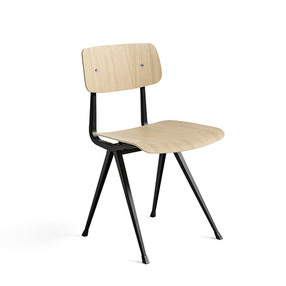 Result Chair Lacquered Oak / Black Frame by HAY