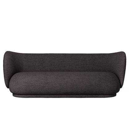 Rico 3-Seater Sofa in Bouclé Warm Dark Grey by Ferm Living