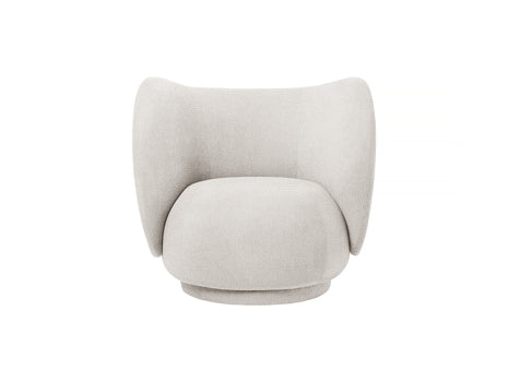 Rico Lounge Chair in Off-White Bouclé by Ferm Living