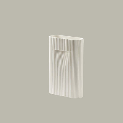 35cm Ridge vase in Off-White by Muuto