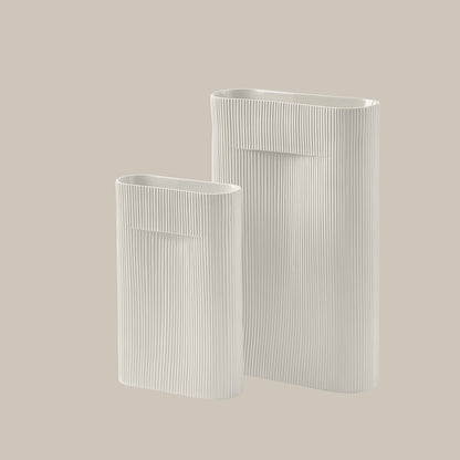 Ridge Vases in Off-White by Muuto