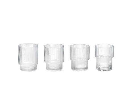 Ripple Glasses - Set of 4 (Clear)