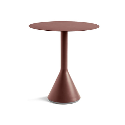 Round 70 cm Iron Red Palissade Cone Table by HAY