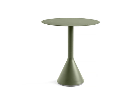 Round 70 cm Olive Palissade Cone Table by HAY