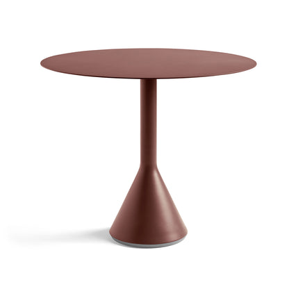 Round 90 cm Iron Red Palissade Cone Table by HAY