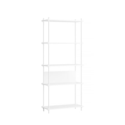 Moebe Shelving System - S.200.1.A Set in White / White Lacquered Finish