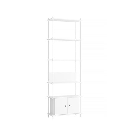 Moebe Shelving System - S.255.1.B Set in White / White Lacquered Finish