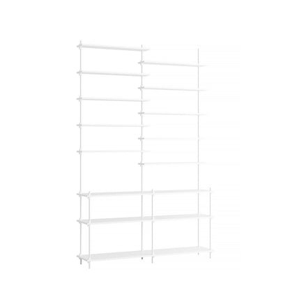 Moebe Shelving System - S.255.2.D Set in White / White Lacquered Finish