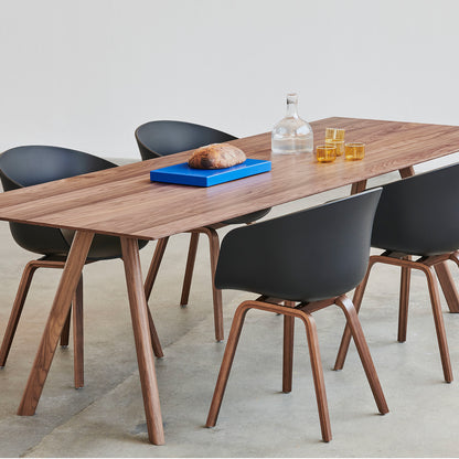 Copenhague Dining Table CPH30 by HAY / 90 x 250 cm / Walnut top / Walnut base (water based lacquer). 