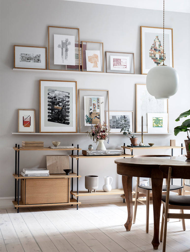 Shelving unit store dining room