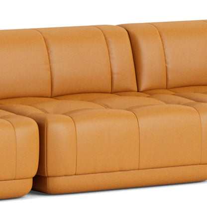 Quilton Sofa - Combination 27 by HAY / Combintion 27 / Cognac Sense Leather