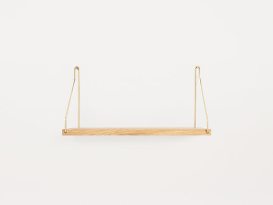 Shelf by Frama - D20 W40 / Oiled Oak / Brass Brackets