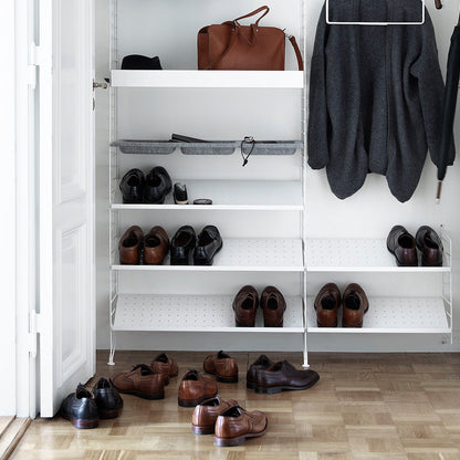 String Shoe Shelves - White